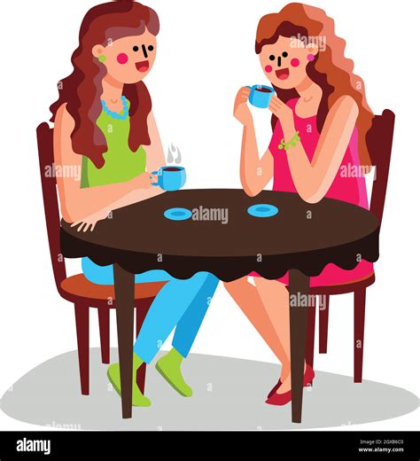 Women Laughing And Drinking Stock Vector Images Alamy