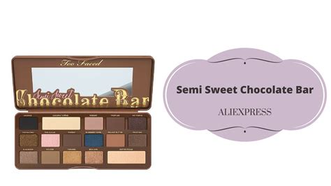 It has a good chew, and a nice shattering crust that i associate with brownies, stated one editor. Palette semi sweet chocolate bar Aliexpress - YouTube