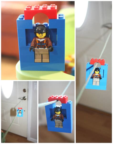 Lego Zip Line Homemade Toy Zip Line For Kids