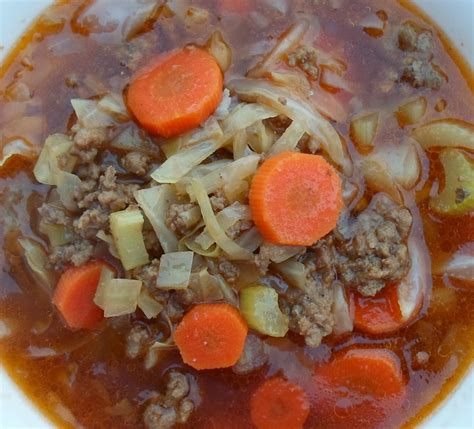 The final result, a superfast hearty casserole, is an easy and fast dinner option. Happier Than A Pig In Mud: Easy Hamburger Soup-A low carb ...