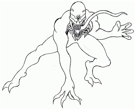 Printable Venom Coloring Pages - Coloring Home