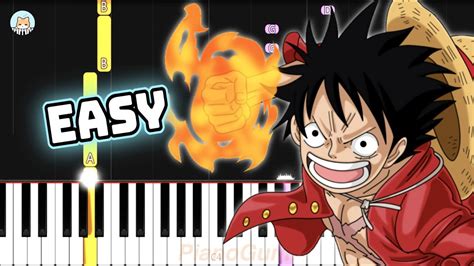 Full One Piece Ost Overtaken Easy Piano Tutorial Sheet Music