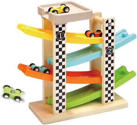 Car Ramp Toys For Toddlers 1 2 3 Year Old Boy Race Track Car Toy For