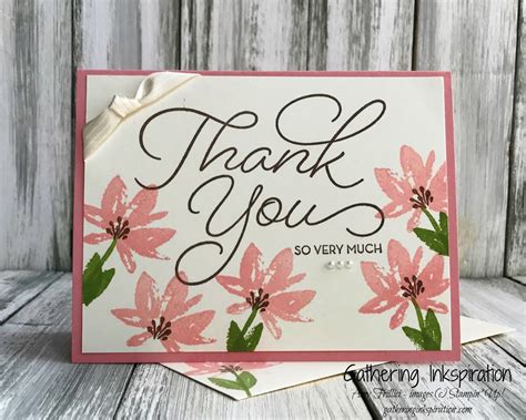 Gathering Inkspiration Stampin Up Thank You So Very Much Meets Avant