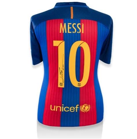 Lionel Leo Messi Signed Barcelona Authentic Soccer Jersey Messi Coa