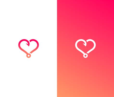 Casual Dating App Logo Hooked Logodesign