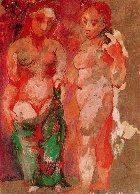 Nude Woman Naked Face And Nude Woman Profile 1906 Pablo Picasso