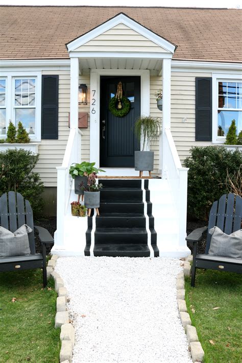 Front Porch Spring Reveal With Painted Steps Nesting With Grace