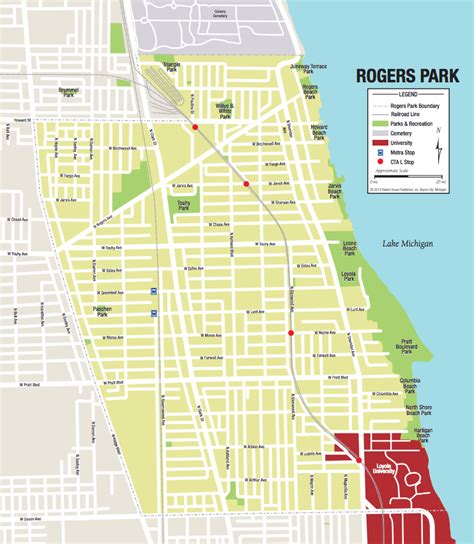 Map Of Rogers Park Chicago Cities And Towns Map