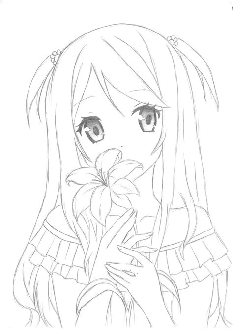 Anime Girl Drawing Easy Flower Sexiezpix Web Porn