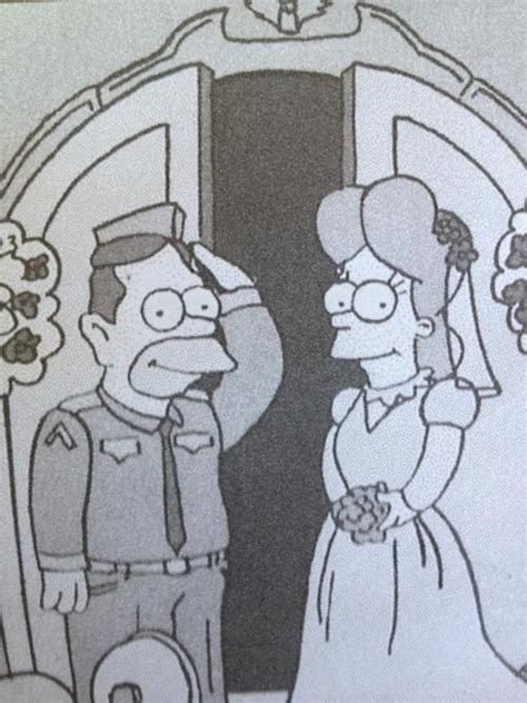 Abe And Mona Simpson S Wedding Maggie Simpson Homer Simpson The