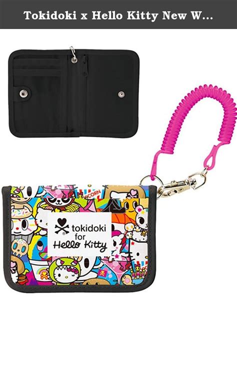 Tokidoki X Hello Kitty New Wallet Organizer Pouch With Hot Pink Coil