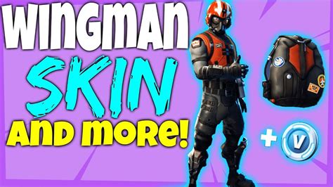 Fortnite How To Get Wingman Starter Pack Skin Bogey Back Bling