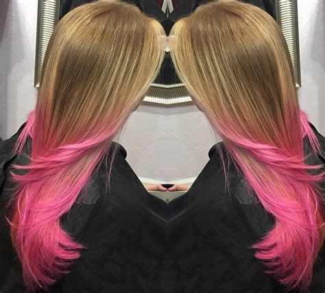 Works well on brassy tones. pink hair ombre dip dye pastel pink hot pink hair dye semi ...
