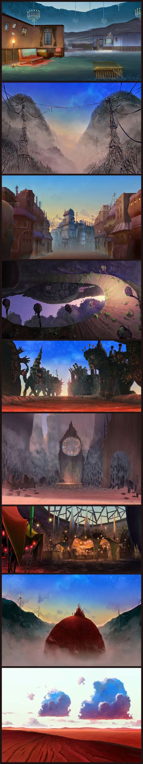 Background Art For Space Dandy Ep 21 By Santiago Montiel Anime