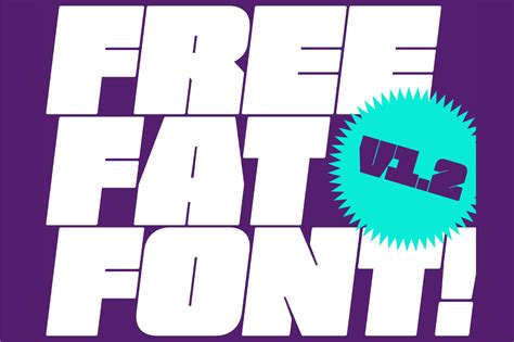 Free Fat Font V12 Free Extremely Heavyweight Typeface Pixel Surplus