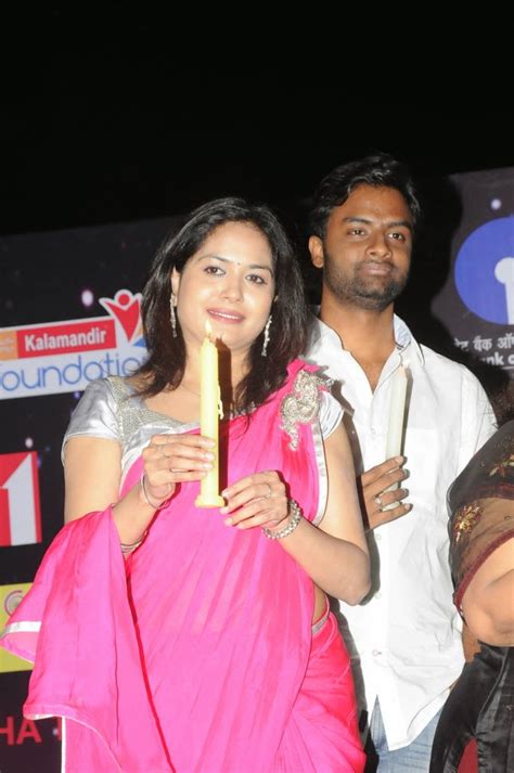 Telugu Singer Sunitha In Pink Saree At An Event Stylish Designer Sareeslehengas