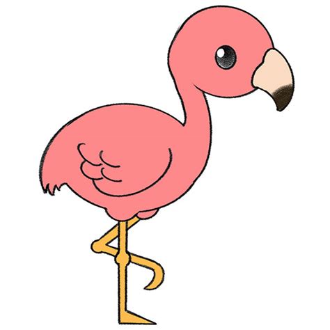 How To Draw A Flamingo Easy Drawing Tutorial For Kids