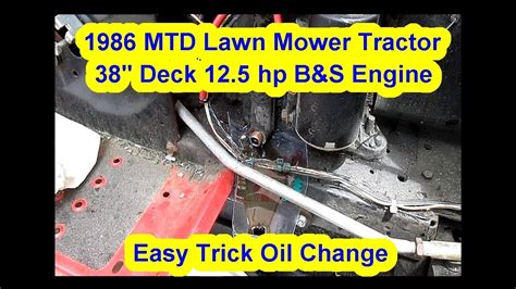 Hard to love an oil filter but these are oem and the right part for my cub cadet chinese engine. Easy Trick Oil Change MTD YARD MAN Lawn Mower Tractor 38 ...