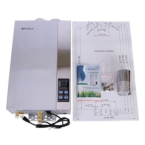 Marey gas tankless water heater. MAREY 4.3 GPM Natural Gas Tankless Water Heater-GA16NGETL ...