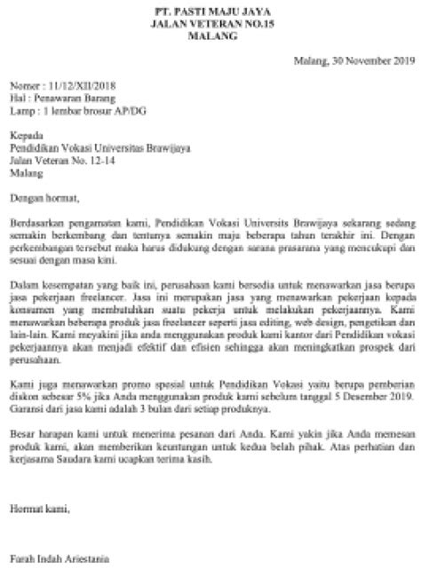 Contoh surat penawaran catering makanan. Contoh Surat Penawaran Harga, Barang, Kerjasama, Makanan ...