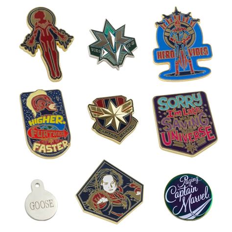 Captain Marvel Exclusive Pin Set Revealed