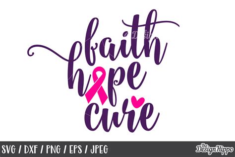 20 Believe Faith Hope Love Svg Cancer Svg Breast Faith Awareness Hope