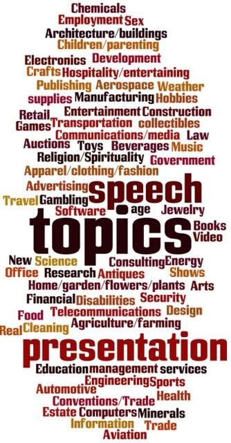 Some speech and communication problems may be genetic. List of Speech Topics