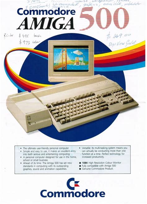 Commodore Amiga 500 Ad Rvintagecomputing