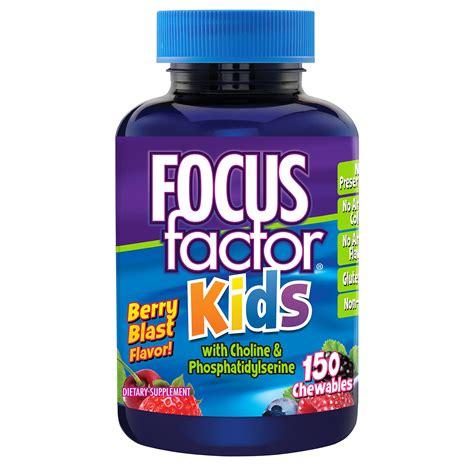 Focus Factor For Kids Complete Vitamins Multivitamin And Neuro Nutrients