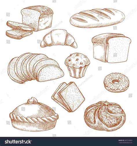 French Bread Drawing At Explore Collection Of