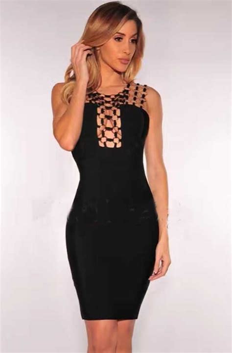 Wholesale New Dress Black Sling V Neck Sexy Nightclub Mini Cocktail