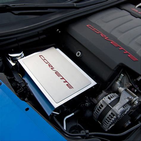 Corvette Fuse Box Cover With Corvette Script Carbon Fiber Inlay