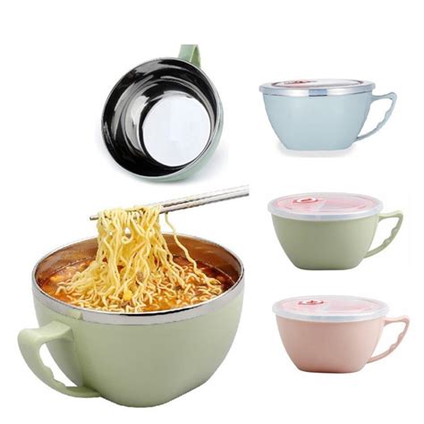 Gadgetbin 900ml Korean Style Multipurpose Instant Noodle Stainless