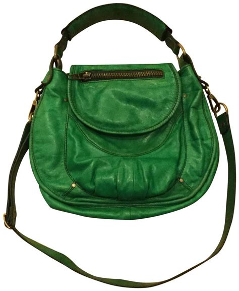 Shoulder Biker Vintage Handbag Green Leather Cross Body