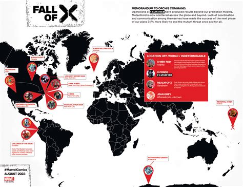 Fall of X scatters mutants to the winds - so Marvel has created a map