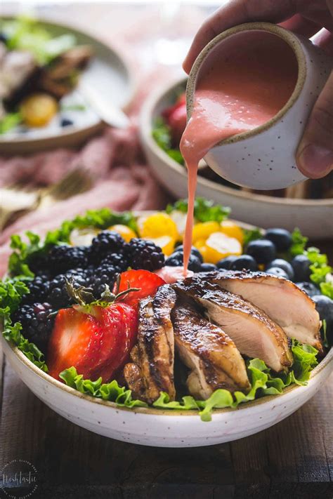 Pour the marinade mixture over the chicken and turn to coat thoroughly. Paleo Balsamic Chicken Salad with Creamy Strawberry ...