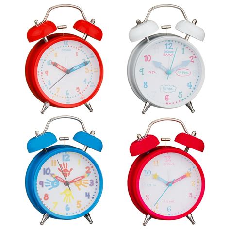 Learn To Tell The Time Alarm Clock White Home Decor Bandm Stores