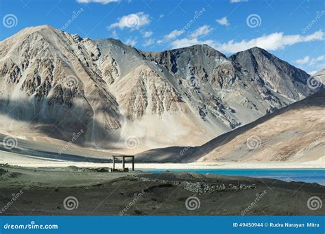 Mountainspangong Tso Lakelehladakhjammu And Kashmirindia Stock