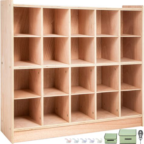 Vevor Cubby Wooden Storage Unit 20 Cubby Storage Unit Classroom 30 Inch