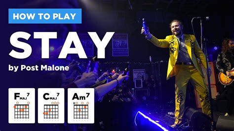 🎸 Stay • Post Malone Guitar Lesson W Chords Tabs And Strumming