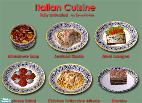 The Sims Resource Italian Cuisine