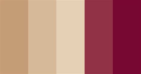 Warm Beige And Dark Pink Color Scheme Pink