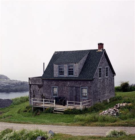 Shingled Cottage On Monhegan Island 12 Miles Off The Coast Of Maine