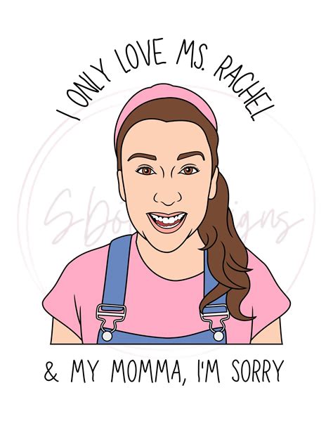 Ms. Rachel PNG, Mrs. Rachel PNG, PNG File for Sublimation, Sublimation