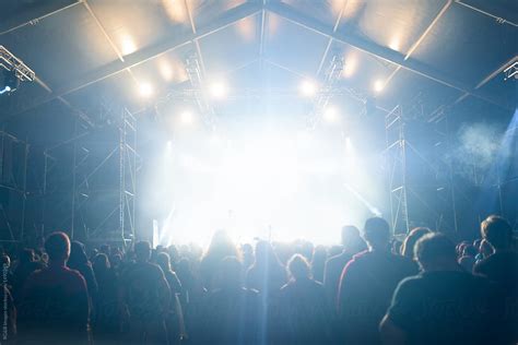 large crowd of people at rock music festival by stocksy contributor ibex media stocksy