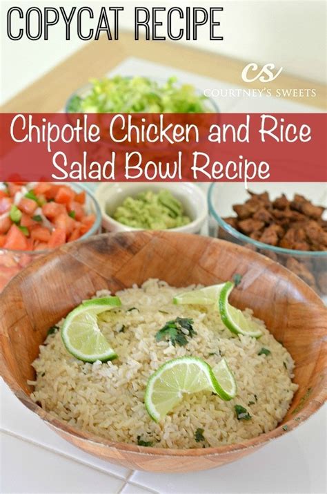Chicken and Rice Salad Bowl | Chipotle CopyCat Recipe ...