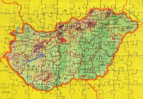 A térképet nyomtatjuk prémium matt papírra, fotópapírra vagy festővászonra. Magyarország puzzle | retronom.hu