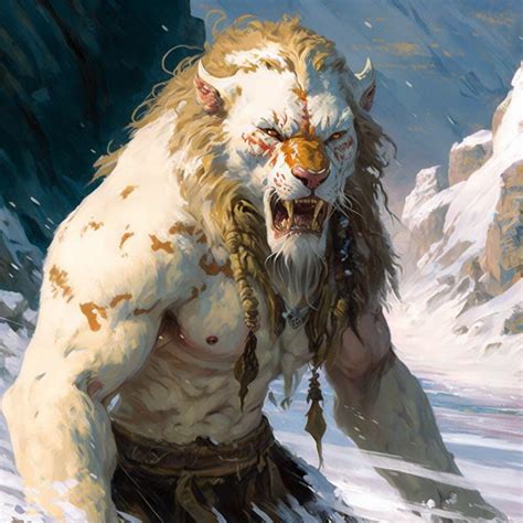 Artstation Curse Of The Snowcat Smilodon Mystical Animals Demi