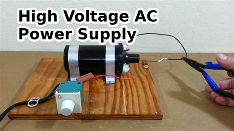 Most uninterrupted power supplies sold for computers 'switch' power, running a small inverter when this one simply produces ac power with a continuous duty inverter and assumes some system(s) will. DIY High Voltage AC Power Supply - YouTube
